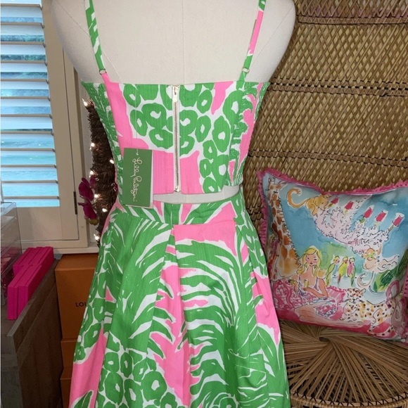 Lilly Pulitzer NWT Parfait Set Pink Pout Flamenco 🦄 Size 0 Holy Grail! 🦄 - Picture 2 of 16